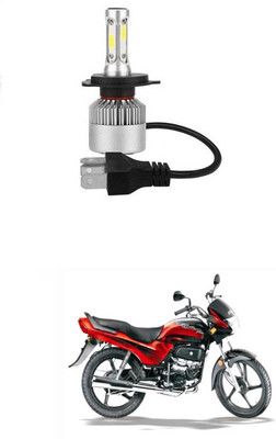 PRTEK R7-S 6000K Cree LED Super High Glow Stock Conversion Kit H4 LED Super High & Low Beam Bike Headlight Bulb 35W 8000lm 0075 Headlight Motorbike LED for Hero (12 V, 35 W)(Passion Plus, Pack of 1)