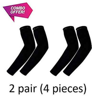 MAAHI ENTERPRISES Cotton Arm Sleeve For Men & Women(Free, Black)