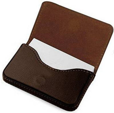 MSNL Leather Card Holder for men 7 Card Holder(Set of 1, Brown)