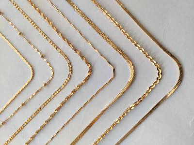 t&d products 8 kind of model Gold-plated Plated Brass Chain