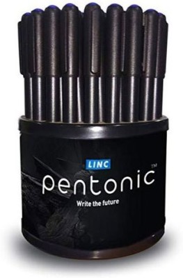 Pentonic 0.7 mm Ball Pen | 50 Black Pen, Matte Finish Body, Ball Pen(Pack of 50, Black)