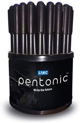 Pentonic 0.7 mm Ball Pen | 50 Black Pen, Matte Finish Body, Ball Pen(Pack of 50, Ink Color - Black)