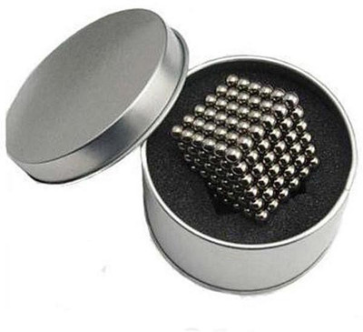 PSYCHE Silver Color Magnetic Balls (3mm 216 balls) Magnetic Toys 3D Puzzle Stress Relief Educational Toys(216 Pieces)