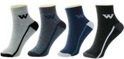 RAJAVI Men Color Block Ankle Length(Pack of 4)