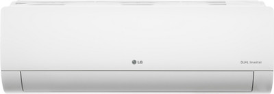 LG 1.5 Ton 3 Star Hot and Cold Split Dual Inverter AC - White(LS-H18VNXD, Copper Condenser)
