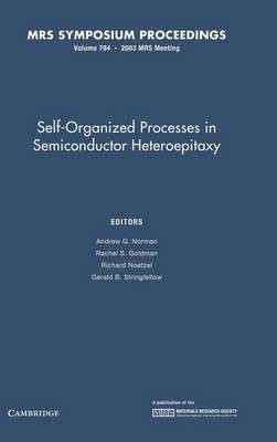 Self-Organized Processes in Semiconductor Heteroepitaxy: Volume 794(English, Hardcover, unknown)