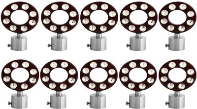 GROWNIX Multicolor Rod Rail Bracket Metal(Pack of 5)
