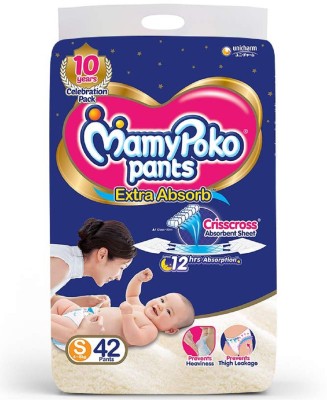 MamyPoko Diaper Extra absorb Small 42 Piece - S(42 Pieces)