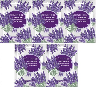 MOND'SUB Lavender Soothing & Firming Facial Mask Sheets(100 ml)