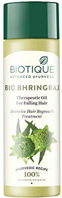 BIOTIQUE Bio Bhringraj Fresh Growth Therapeutic Oil, 120ml Hair Oil(120 ml)