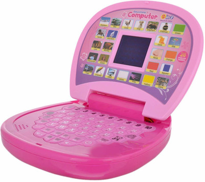 aackar creation Educational Computer ABC and 123 Learning Kids Laptop(Pink)