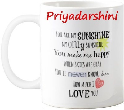 Exocticaa Priyadarshini Love Romantic Quotes 71 Ceramic Coffee Mug(325 ml)