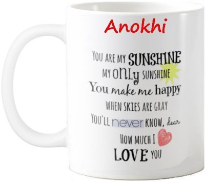 Exocticaa Anokhi Love Romantic Quotes 71 Ceramic Coffee Mug(325 ml)