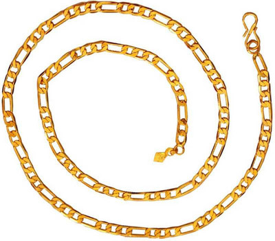 DCASE trendy and fancy exclusive design neck chain for men and boys golden light Gold-plated Plated Brass Chain Gold-plated Plated Brass Chain