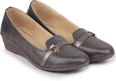 Appitite Women Wedges(Grey , 7.5)