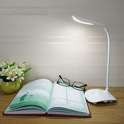 REXBURG Rechargeable Led Emergency Desk Table Lamp Student Reading Light Foldable G3 Study Lamp(40 cm, White)