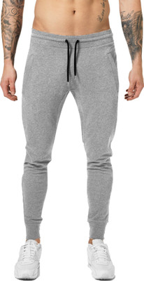 JUGULAR Solid Men Grey Track Pants