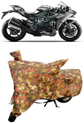Decorzy Two Wheeler Cover for Kawasaki(Ninja, Multicolor)