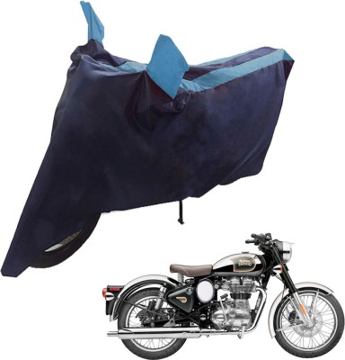 UrbanLifesylers Two Wheeler Cover for Royal Enfield(Classic Chrome, Blue)