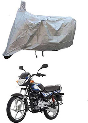 Teleform Two Wheeler Cover for Bajaj(CD 110 Dream, Silver)