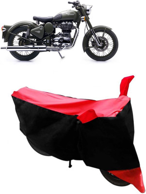 Gargi Traders Two Wheeler Cover for Royal Enfield(Battle, Red)