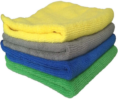 Trosskart Microfiber Vehicle Washing  Cloth(Pack Of 4, 280 GSM)