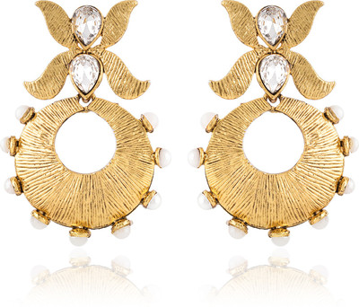 STYYLO FASHION Diva Style Cubic Zirconia Alloy Chandbali Earring