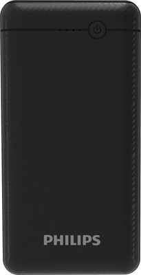 Philips 20000 mAh Power Bank 10 W Fast ChargingBlack Lithium Polymer