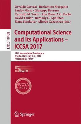 Computational Science and Its Applications - ICCSA 2017(English, Paperback, unknown)