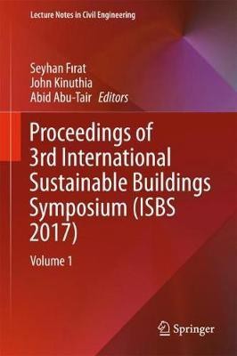 Proceedings of 3rd International Sustainable Buildings Symposium (ISBS 2017)(English, Hardcover, unknown)