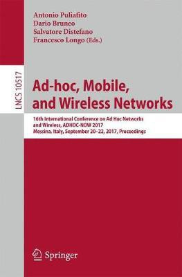Ad-hoc, Mobile, and Wireless Networks(English, Paperback, unknown)