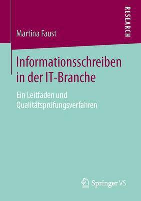 Informationsschreiben in Der It-Branche(German, Electronic book text, Faust Martina)