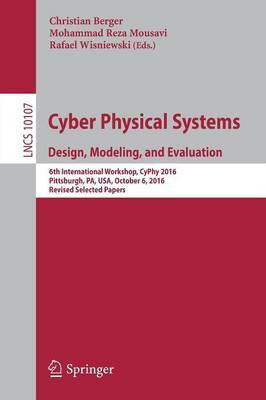 Cyber Physical Systems. Design, Modeling, and Evaluation(English, Paperback, unknown)
