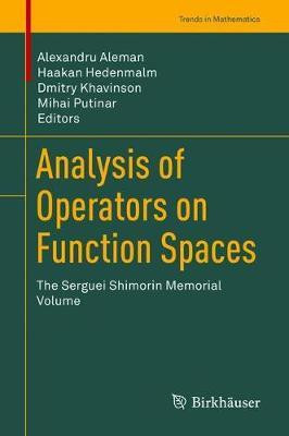 Analysis of Operators on Function Spaces(English, Hardcover, unknown)