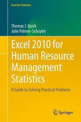 Excel 2010 for Human Resource Management Statistics(English, Paperback, Quirk Thomas J)