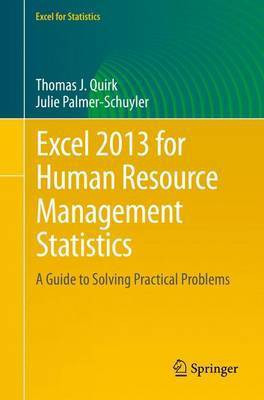 Excel 2013 for Human Resource Management Statistics(English, Paperback, Quirk Thomas J.)