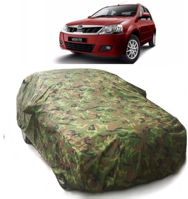 Gargi Traders Car Cover For Mahindra Verito (With Mirror Pockets)(Green)