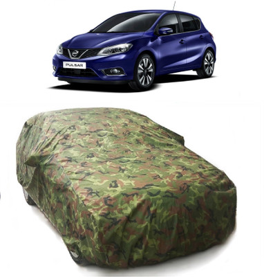 Gargi Traders Car Cover For Nissan Pulsar (With Mirror Pockets)(Green)