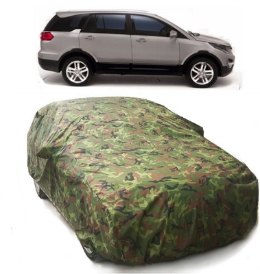 Gargi Traders Car Cover For Tata Hexa (With Mirror Pockets)(Blue, Green)