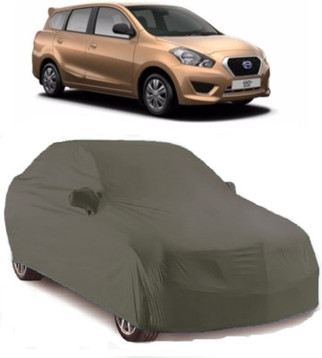 Gargi Traders Car Cover For Nissan Go+ (With Mirror Pockets)(Grey)