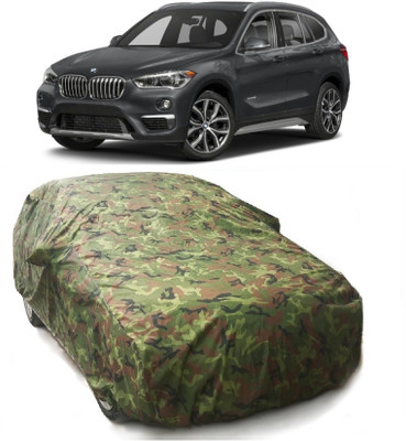 Gargi Traders Car Cover For BMW X1 (With Mirror Pockets)(Green)