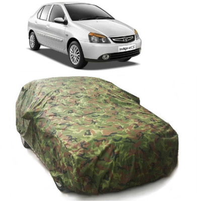 Gargi Traders Car Cover For Tata Indigo eCS (With Mirror Pockets)(Green)