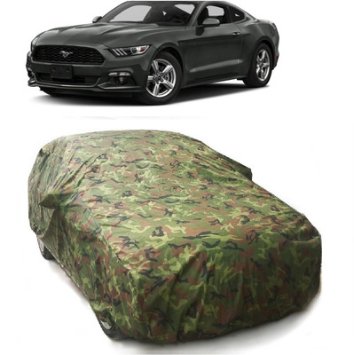 Gargi Traders Car Cover For Ford Mustang (With Mirror Pockets)(Blue, Green)