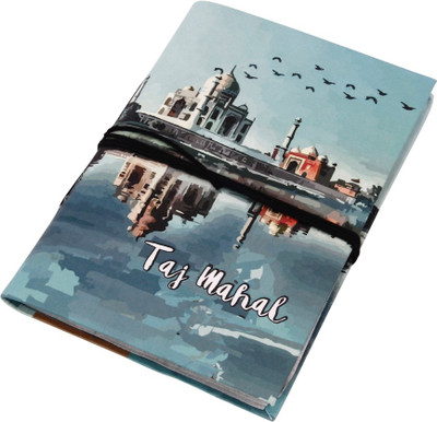 Handicrafts Paradise Rajasthani Handmade Notebook Regular Notebook Unruled 100 Pages(Sky Blue)