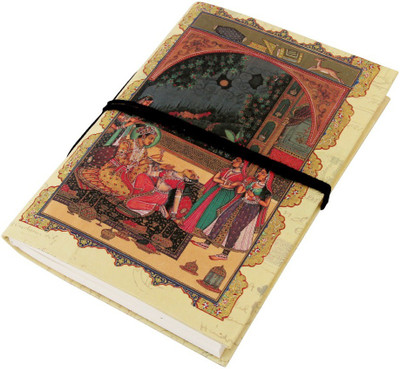 Handicrafts Paradise Rajasthani Handmade Notebook Regular Note Book Unruled 100 Pages(Beige)