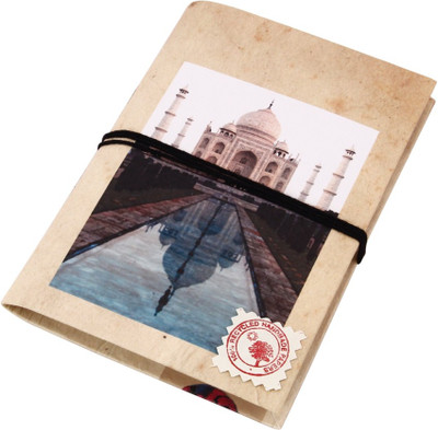 Handicrafts Paradise Rajasthani Handmade Notebook Regular Notebook Unruled 100 Pages(Cream)