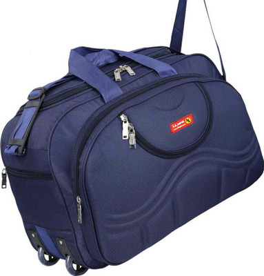 S.K.DAYNA Polyester Light Weight Travel Duffle Bag Duffel With Wheels (Strolley)