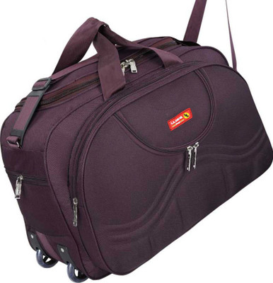 S.K.DAYNA Polyester Light Weight 40 L Travel Duffle Bag Duffel With Wheels (Strolley)