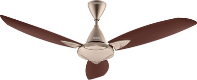 USHA Bloom Primrose with 2 Year Warranty Silent Operation 1250 mm Ceiling Fan(Sparkle Golden, Brown | Pack of 1)