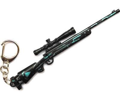 Swag Brother Pubg GodZilla Edition M24 Sniper Rifle Weapon Gun With 8X Scope Key Chain